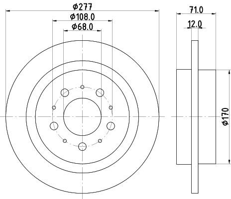 HELLA PAGID Piduriketas 8DD 355 107-101